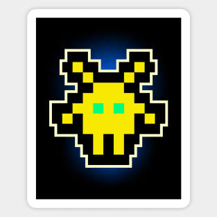 Yellow Invader Magnet